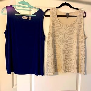 Chico Travelers tops x 2. Size 3 (16-18)
